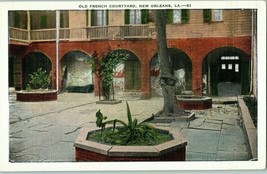 Old French Courtyard New Orleans Louisiana Postcard - £5.39 GBP