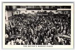 Stock Exchange Trading Floor Interior New York City NY NYC UNP B&amp;W Postcard V17 - £2.93 GBP