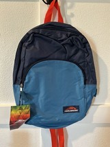 Trailmaker Unisex Kids Blue Solid Durable Polyester Zipper Backpack 15 Inch - £7.63 GBP