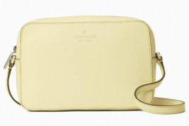 Kate Spade Harper Pale Yellow Leather Crossbody WKR00062 Handbag NWT $279 FS - £75.40 GBP