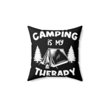 Faux Suede Indoor Pillow Cover with Camping Print, 100% Polyester, Double-Sided, - £24.77 GBP+