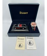 Stauer Speedway Watch and 1957 Corvette Gift Set Men&#39;s Needs Battery - $67.58