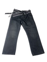 LR Scoop Jeans Boys Size 4 Straight Leg Black Denim Childrens Kids Pants - £7.85 GBP