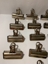 13 Vintage Boston Metal Clips No 3 Hunt MFG. Co. Statesville, N.C. Group-00 - £26.09 GBP