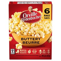 4 X Orville Redenbacher Microwave Popcorn Buttery Flavor 492g (6 x 82g) ... - £29.28 GBP