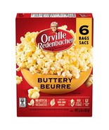 4 X Orville Redenbacher Microwave Popcorn Buttery Flavor 492g (6 x 82g) ... - £28.91 GBP