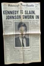 Vintage JFK Newspaper Assassination Pittsburgh Post Complete - $16.00