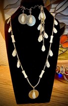 &quot;Reinvented Vintage&quot; Ivory Gold Tone OOAK Jewelry Set - £14.42 GBP