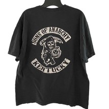 Gildan Sons of Anarchy Kentucky L Large Tee Shirt Mens Blue Graphic Shor... - £11.98 GBP