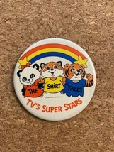 Vintage The Shirt Tales Pin TV&#39;s Super Stars 3&quot; Pinback Collectible - £4.99 GBP