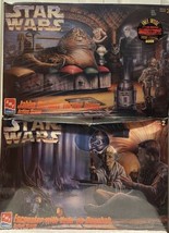 2x Star Wars AMT models Jabba Throne Room + Encounter With Yoda - Factory Sealed - £53.71 GBP
