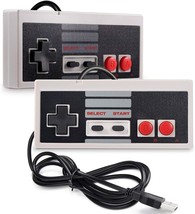 2 Pack Usb Controller For Nes Games, Daily Pc Usb Retro Gamepad Joystick - £24.99 GBP