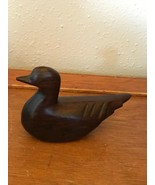 Estate Small Made in Mexico Carved Wood Wooden Duck Duckling Figurine –  - £9.02 GBP