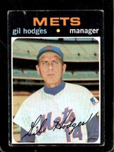 1971 Topps #183 Gil Hodges Good+ Mets Mg Hof *X69899 - £2.12 GBP