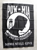 Pow Mia You Are Not Forgotten Usa Polyester Banner Flag 29 X 42&quot; - £7.56 GBP