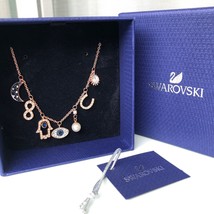 NIB Authentic Swarovski Evil Eye Necklace Choker Moon Hand Symbolic Jewelry Set - £29.82 GBP+