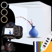 Photo Studio Light Box Kit, 12inch x 12inch Photography Adjustable Light Box - £35.96 GBP