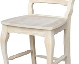 I Unfinished Versailles Counter Height Stool, 24-Inch, Brown - $307.99