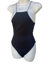 Nasty Gal Collection Women Black Bodysuit Size 4 Stretch Cami Strap New - £14.00 GBP