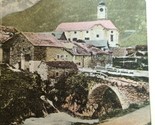 Antique Stereograph Old Hospital Bridge St. Gotthard Uri Switzerland - £5.26 GBP