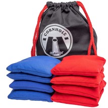 GoSports Official Regulation Cornhole Bean Bags Set (8 All Weather Bags) - Red a - £25.81 GBP