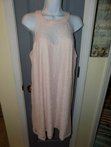 Candies Magical Whisper Sweetheart Halter Lace Dress Criss Cross Back Size XL - £27.56 GBP