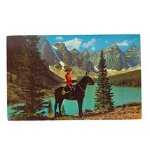Postcard Royal Canadian Mounted Police Scenic Mountain Background Canada... - £5.44 GBP