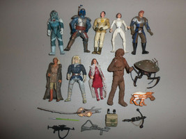 Modern Kenner Star Wars Action Figure and Accessory Weapon Lot E with Boba Fett - £30.82 GBP