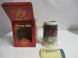 2005 Christmas Budweiser Beer Holiday Stein  - £19.77 GBP