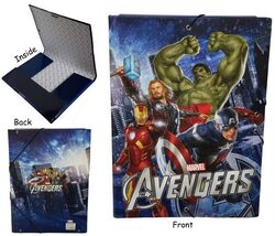 Marvel Avengers Elastic Flap Folder Document Case 2012 Perona with Pocke... - $10.40
