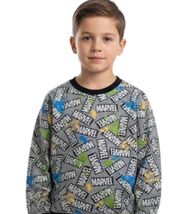 Marvel Boys All Over Print Logo Pullover Lightweight Sweatshirt (7-8 yrs... - $19.79