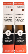 Cover Girl OUTLAST Extreme Wear Concealer 880 CAPPUCCINO 0.30 Oz NEW Lot... - $19.64