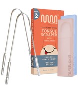 MasterMedi Tongue Scraper for Adults with Multicolor Travel Cases (2 Pac... - $30.77