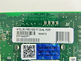 Intel EXPI9402PT Pro/1000 PT Dual Port 1Gbps PCIe x4 Adapter w/ Hologram... - $27.28