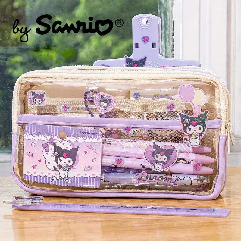 2023 New Sanrio My Melody Kuromi Cinnamoroll Pencil Cases Student Stationery - £15.69 GBP