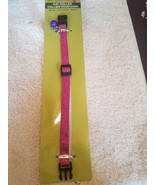 Cat Collar 8 in-12 in dark pink with glitter - $16.13 CAD