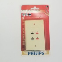 Philips Speaker Almond Wall Plate SWA2088/17, Up to 16 Gauge Wire, New - $10.58