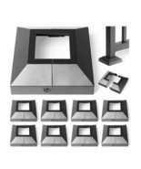 8 Pcs 2&quot; (2&quot; Post/4.5&quot; Base) Deck Post Base Cover, 4.5 x 4.5&#39;&#39; Skirt Fla... - $54.44