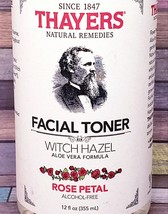 Thayers Witch Hazel Rose Petal Scented Facial Toner with Aloe Vera (12 oz.) - £11.29 GBP