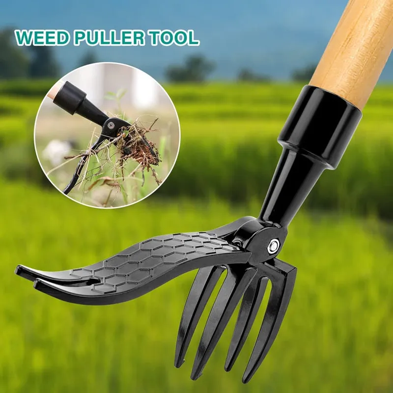 Standing Weeding Puller  Weed Puller Head Garden Lawn Root Remover Weeder Manual - £62.43 GBP
