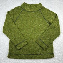 Vintage Coldwater Creek Sweater Green Tweed Mock Neck Small - £15.20 GBP