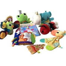 10 Soft Baby Toys Sensory Plush Ring Rattle Teether Book Clip Musical Infant Lot - £18.68 GBP