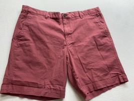 Chaps Ralph Lauren Chino Shorts Mens 40 Stretch Red Cotton Zipper Pockets - $19.78