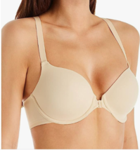 Dominique Talia Front Close T-Back Smoother Bra 3900 Size 34F Nude - $32.73