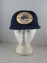 Vintage 5 Panel Hat - Johnson Agencies Shell Agent Big Patch - Adult Snapback - £33.80 GBP