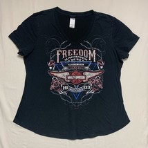Harley Davidson Motorcycle Freedom Machines T-Shirt Women’s 2XL Shirt Top Tee - £22.58 GBP