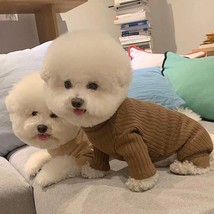 Fashion Winter Solid Color  Onesie Pet Autumn Four-legged Dog Bottoming ... - $80.44
