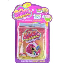 POP&#39;n Self Inflating Balloons Birthday Party Favors 3 Per Package New - £3.91 GBP