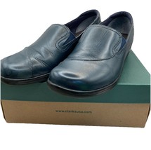 Clarks Women&#39;s Leather Comfort Wedge Shoes #38631 Navy Blue 6.5 M - €16,37 EUR