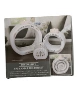 Decorative 3 piece Candle Holder Set - $25.26 CAD